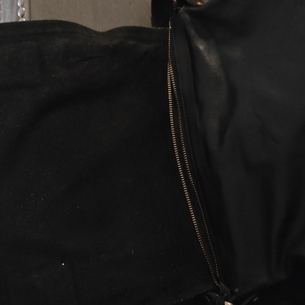 A. Bellucci Studded Italian Leather Satchel Flap Hobo Shoulder Bag - Picture 3 of 7